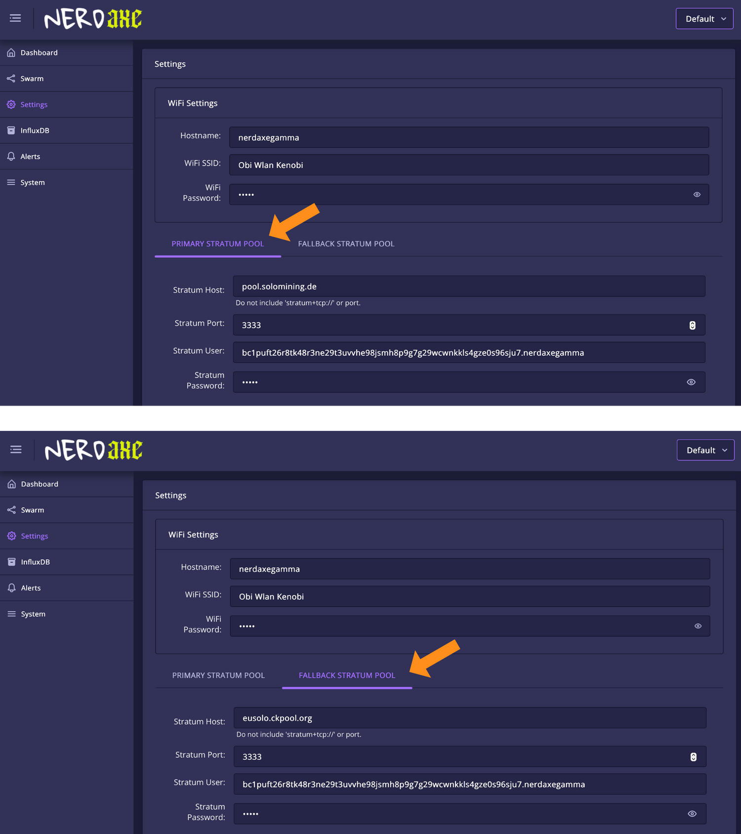 Nerdaxe Gamma setup guide.