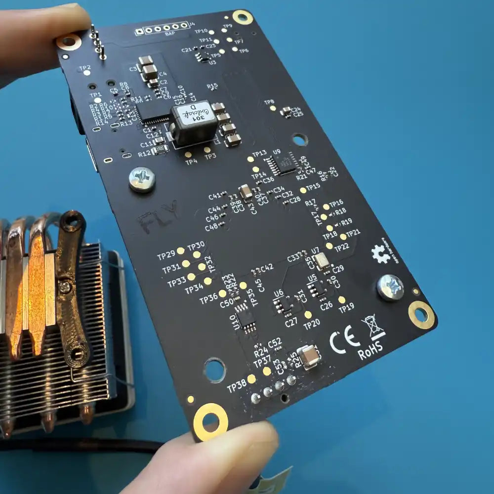 prepar the screws in the PCB