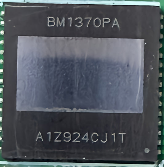 Picture of the BM1370PA mining chip.