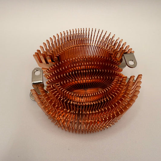 Front view of the Copperzilla heatsink.