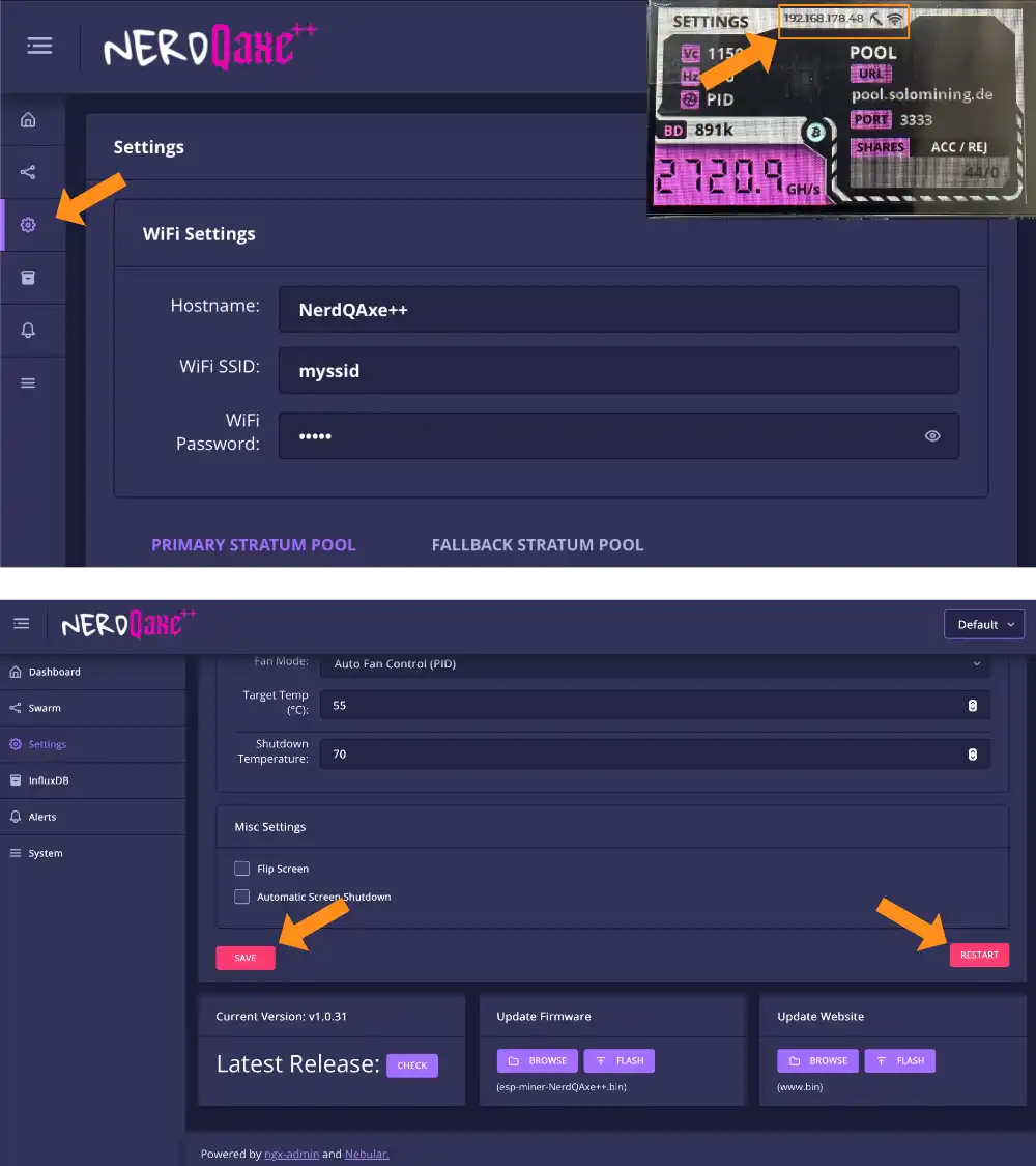 NerdqAxe++ getting connected to Wi-Fi