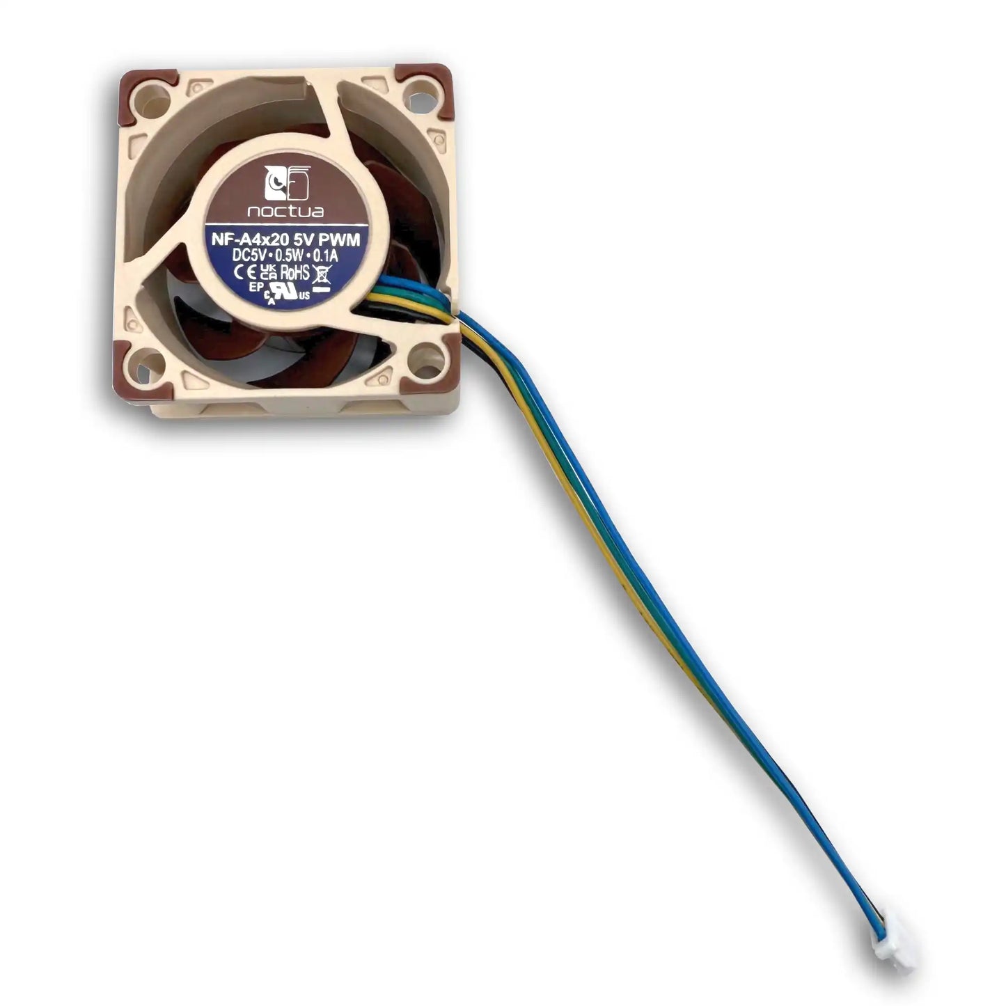 Front view of the Noctua NF-A4x20 5V PWM (JST-mini).