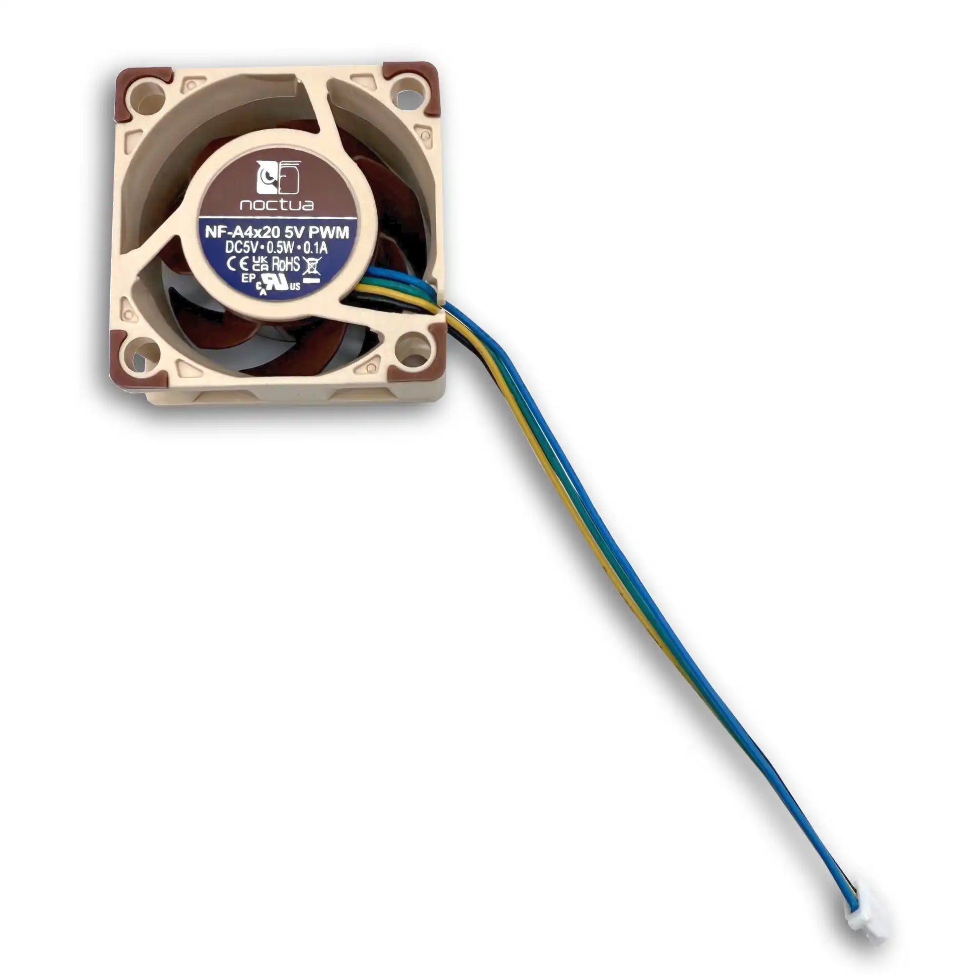 Front view of the Noctua NF-A4x20 5V PWM (JST-mini).