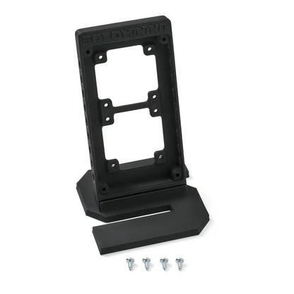 Front view of the black bitaxe stand