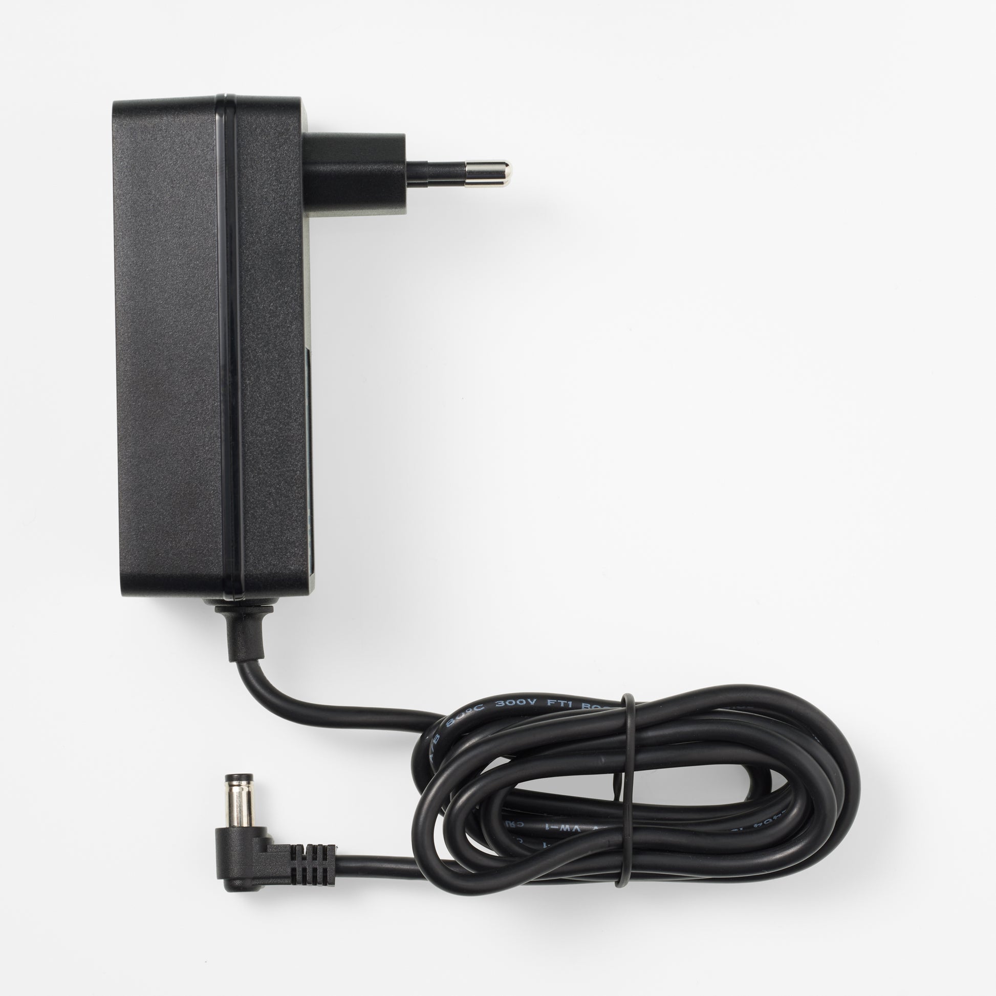 Side view of the power supply