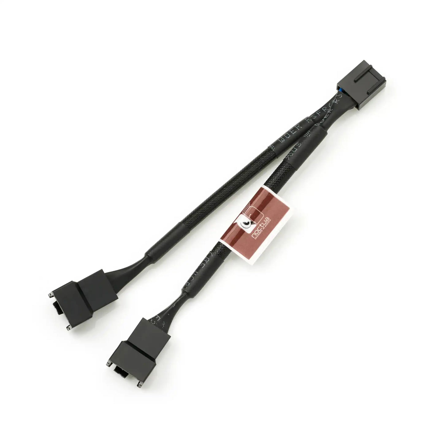 Picture of a Y-Splitting fan cable.