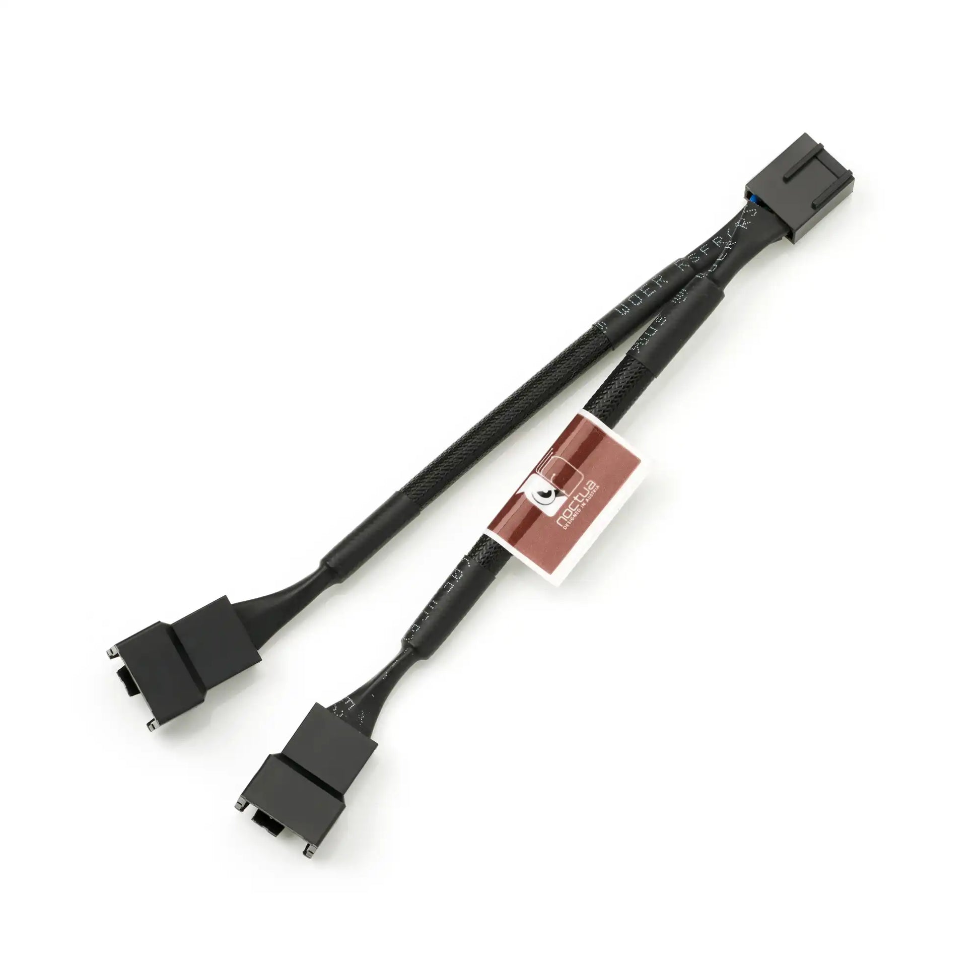 Picture of a Y-Splitting fan cable.