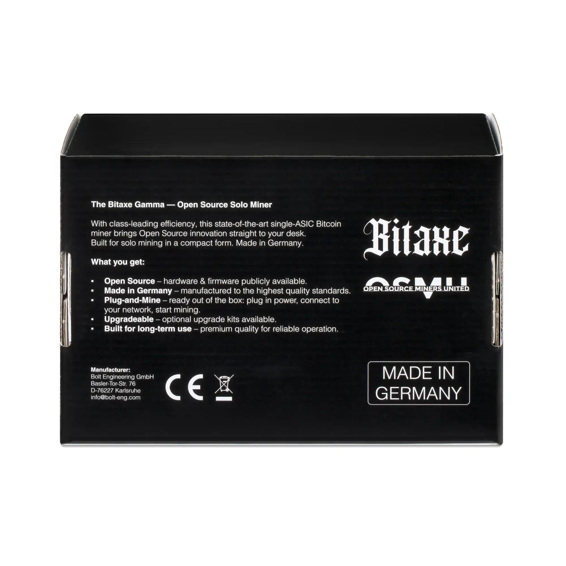 Back view of the Bitaxe 602 packaging