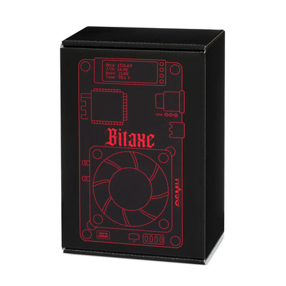 Front view of the Bitaxe 602 packaging