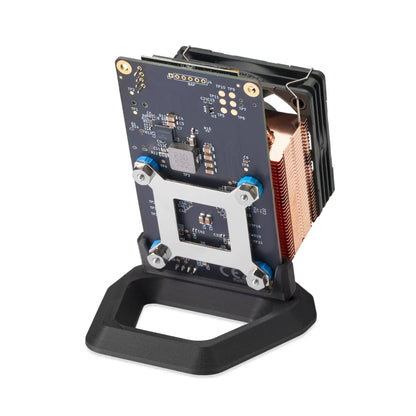 Back view of a Bitaxe Gamma Bitcoin Miner with the Copperzilla 2.0 Premium Cooler Upgrade