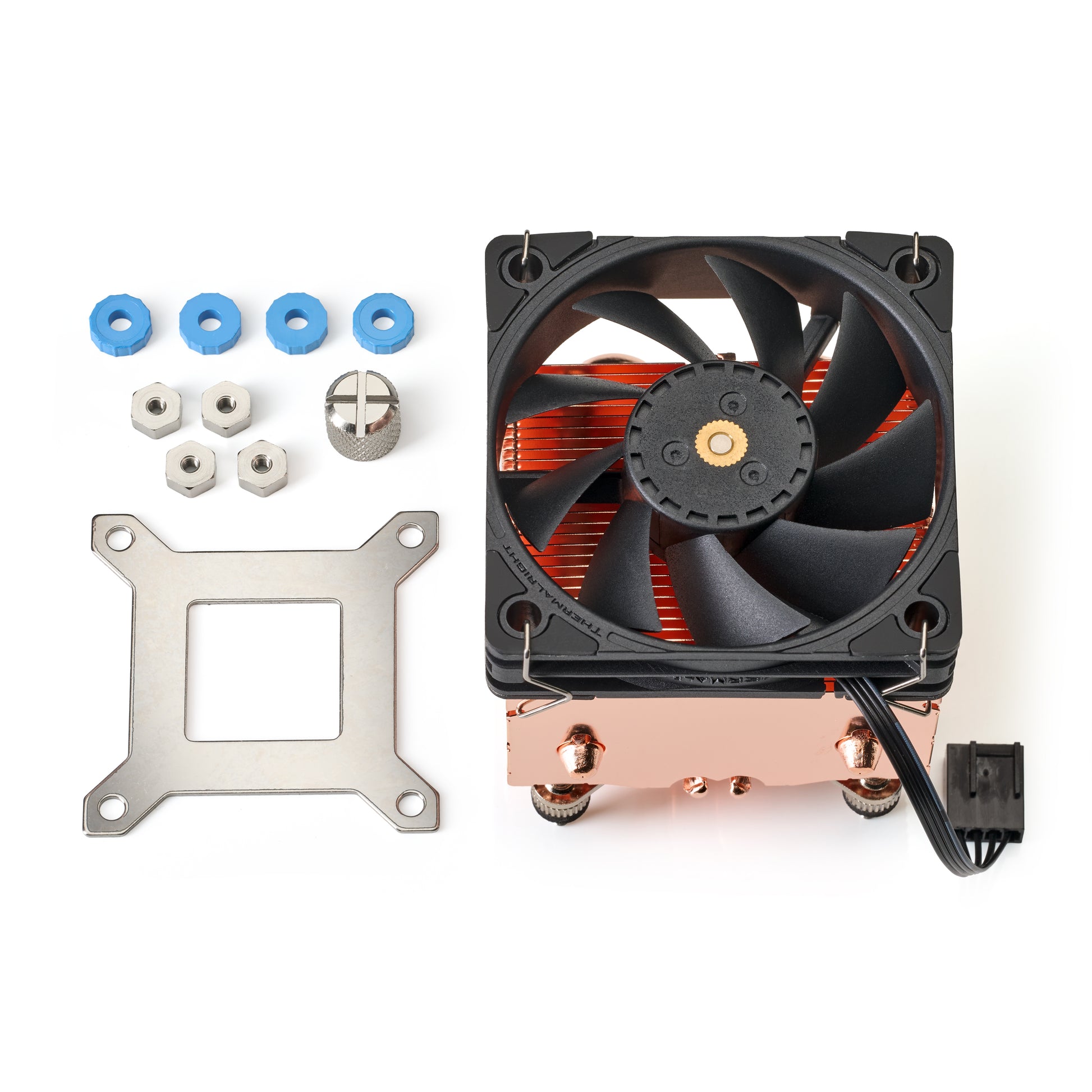 Overview of the Parts of the Copperzilla 2.0 Premium Cooling upgrade for Bitaxe Gamma Bitcoin Miners.